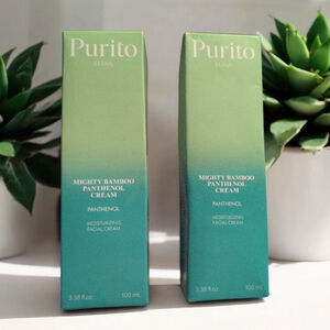 Lot of 2 x Purito Seoul Mighty Bamboo Panthenol Cream 100ml 3.38 fl oz K-Beauty.